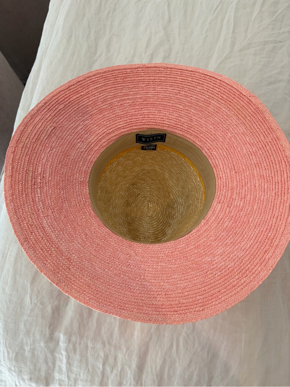 Wyeth Bondi Wheat Straw Rancher in Pink and Gold - Picture 3 of 4